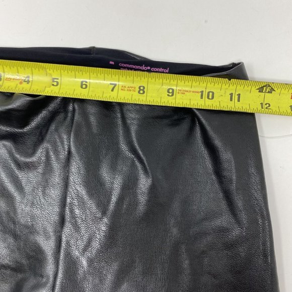 Commando Control Black Leather style Pants Medium - Picture 5 of 8